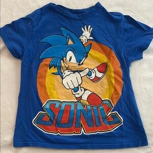 Sonic Kids Blue Graphic T-Shirt